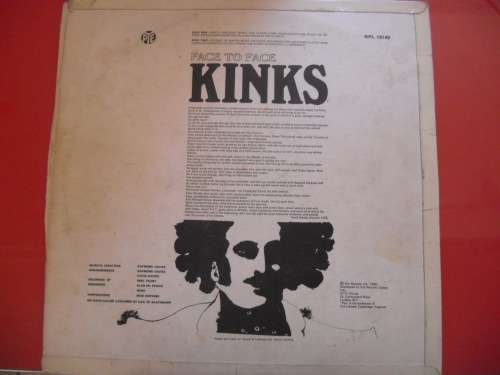 RARE!!! THE KINKS - FACE TO FACE VINYL, LP,  RECORD.